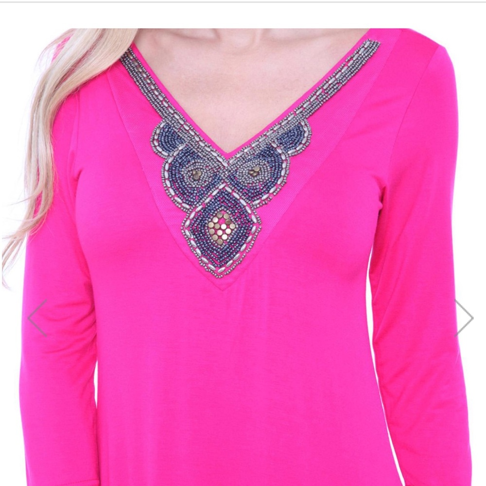 EMBROILED TUNIC TOP/DRESS - Picture 5 of 7